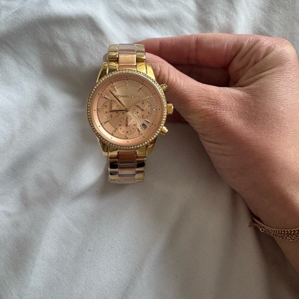 Michael Kors Women's Ritz Watch Quartz Mineral Crystal MK6475 - Picture 3 of 8